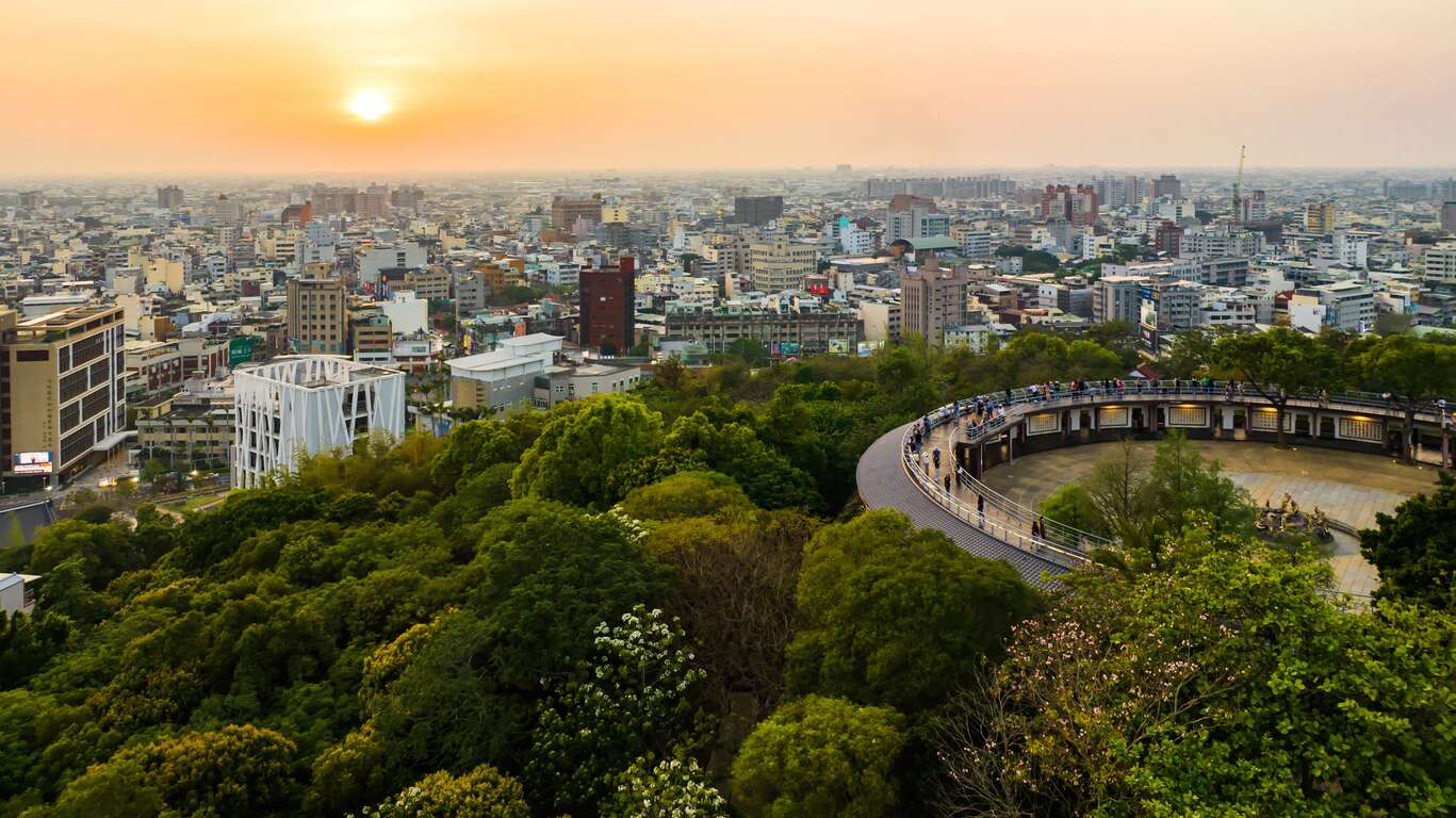 八卦山大佛風景區日落