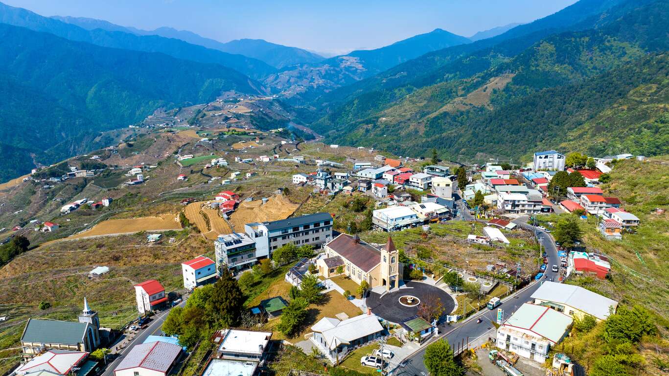 梨山耶穌堂空拍照