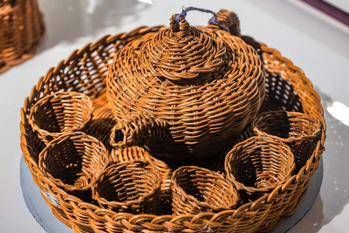 サイシャット族民俗文物館竹編