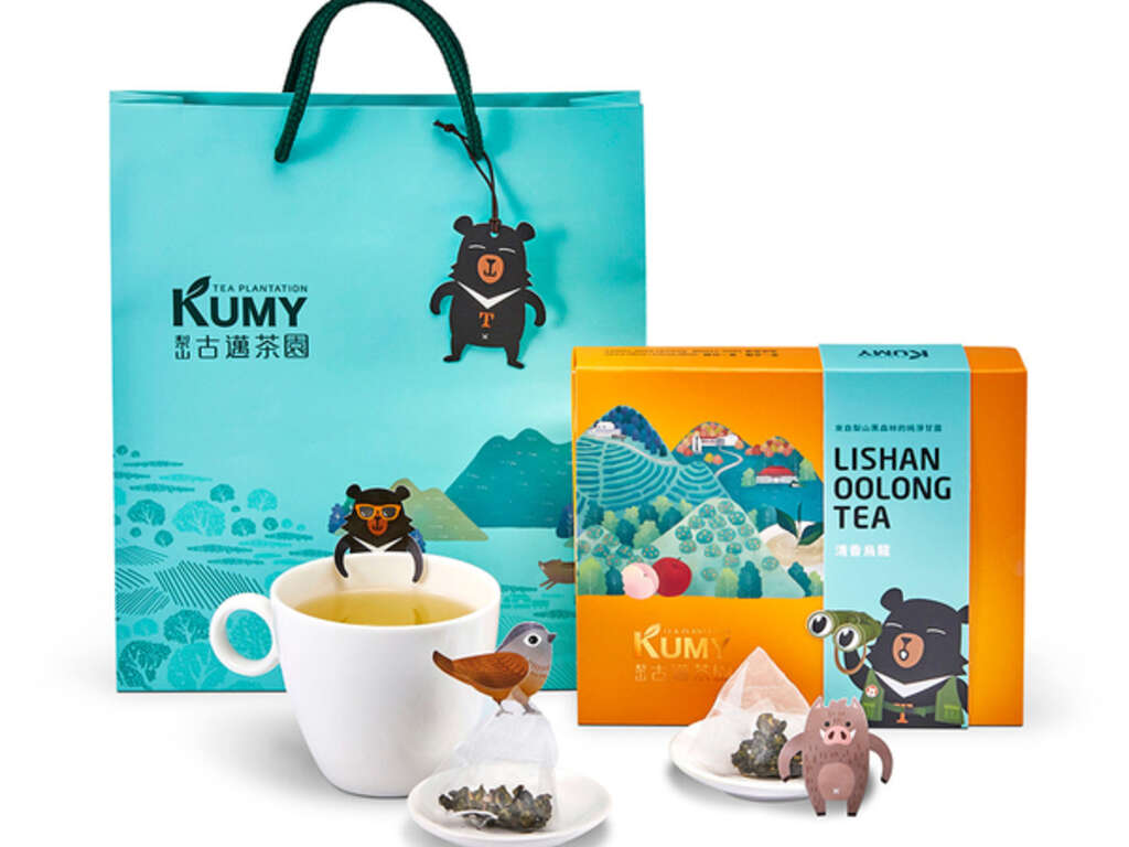 喔熊™禮盒 頂級清香烏龍茶 | 原葉立體茶包6入【古邁茶園】三盒團購組