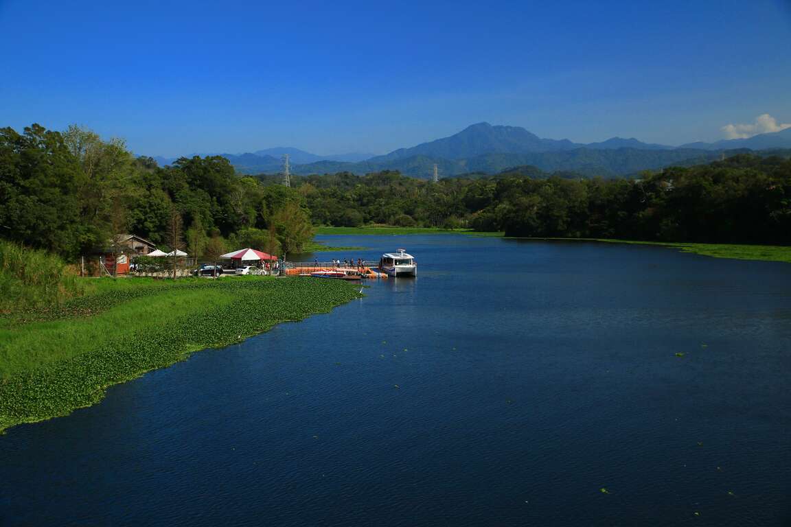 峨眉湖環湖步道(第一級)空拍圖